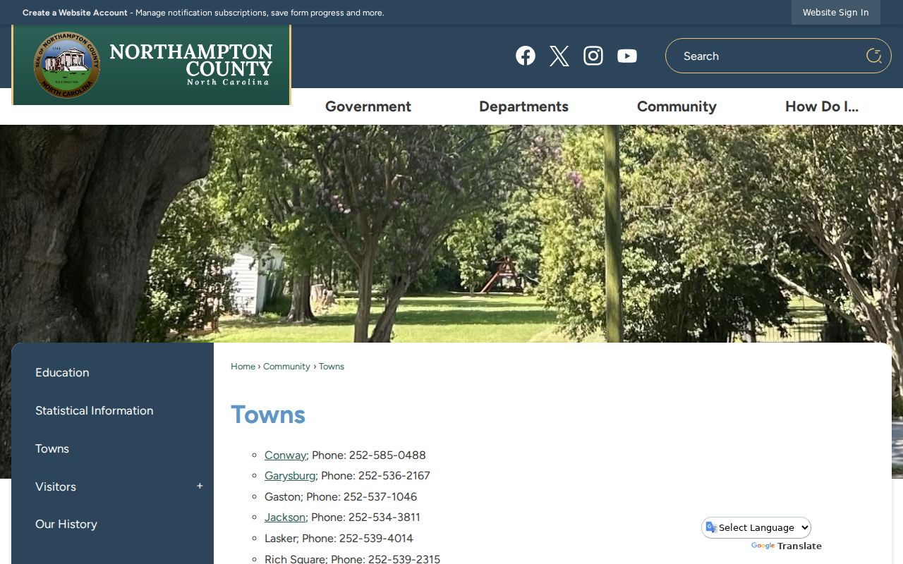 Gaston criminal records official Northampton town directory