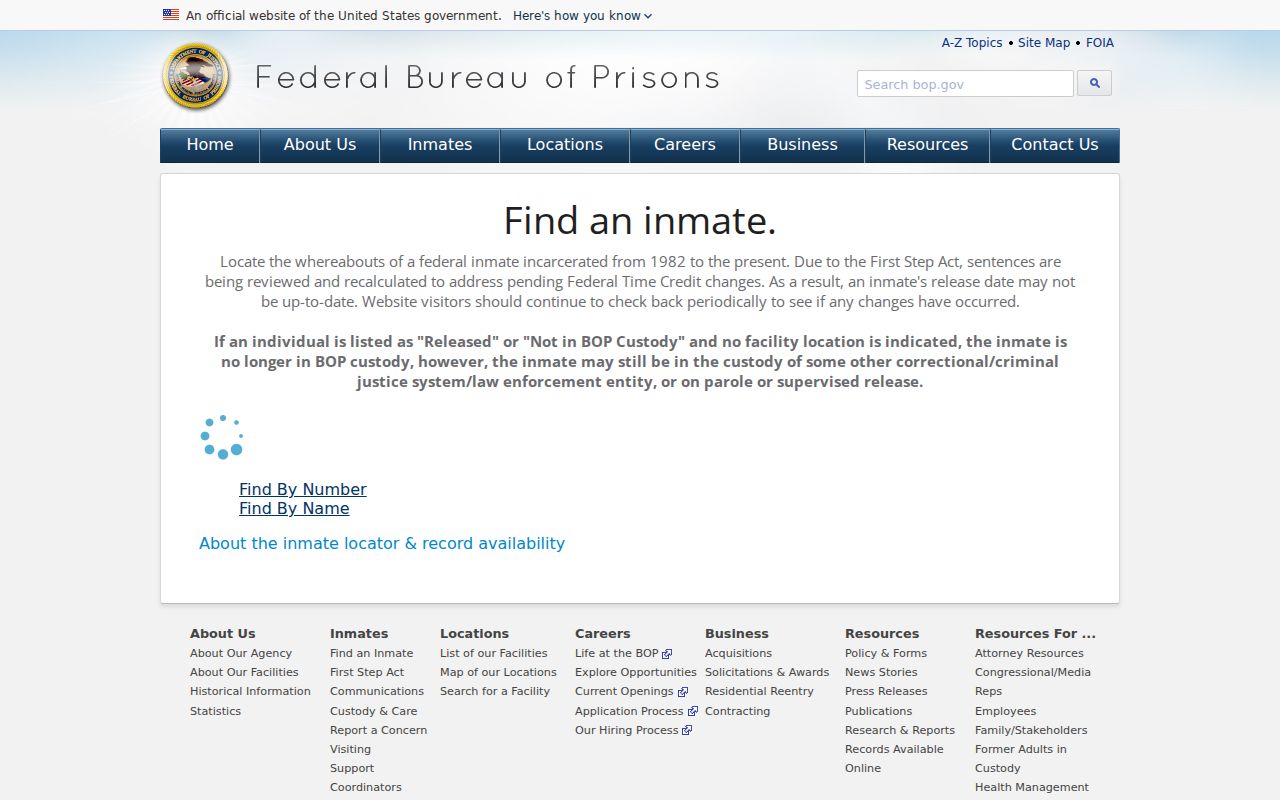 Northampton County criminal history federal inmate locator
