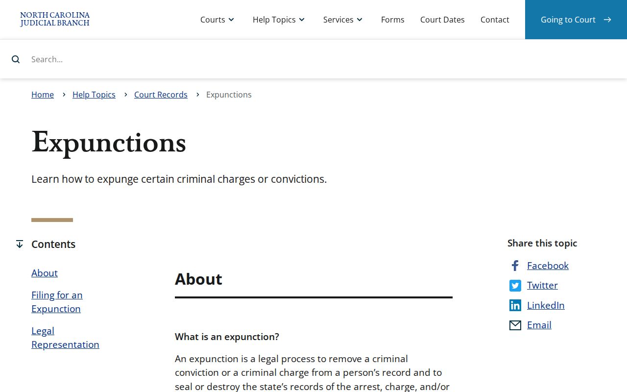 Northampton County criminal record expunction guidance