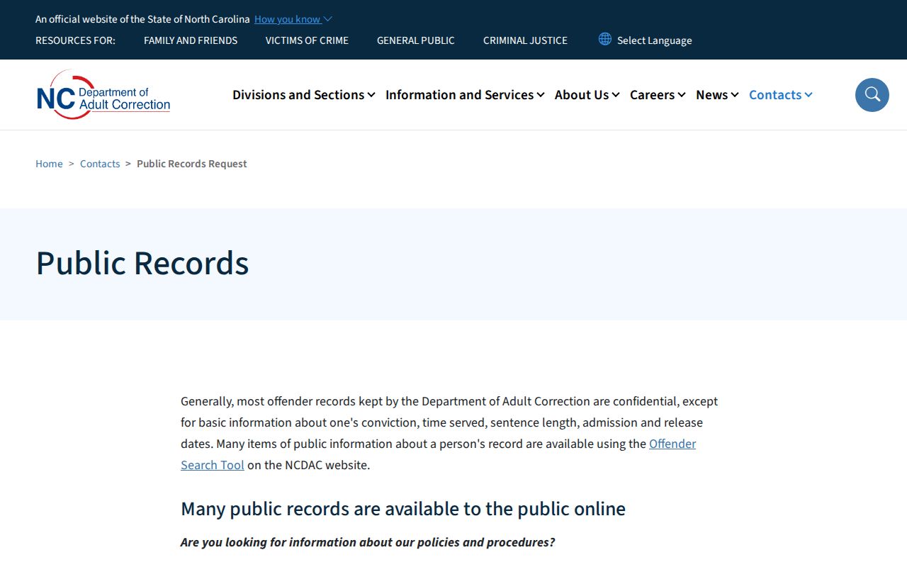 Northampton County arrest search NCDAC public records channel