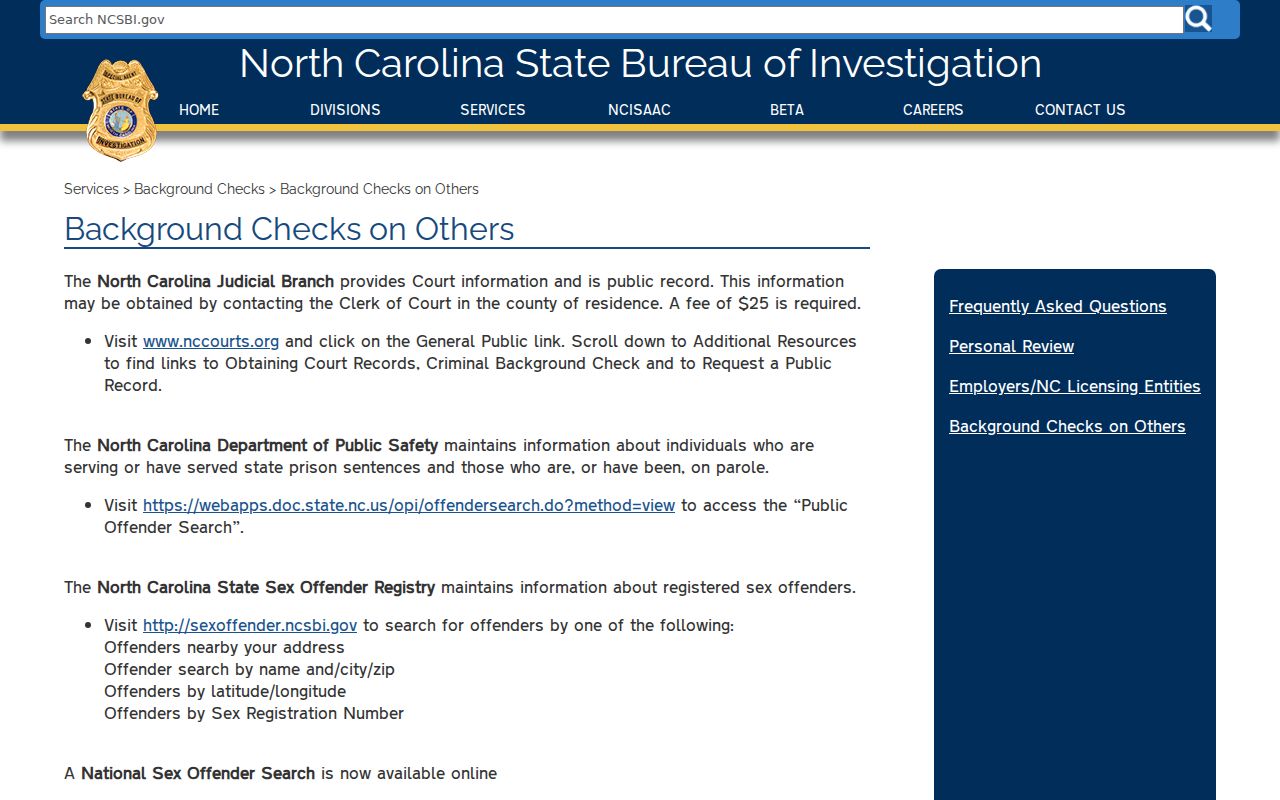 Northampton County arrest records official SBI check information