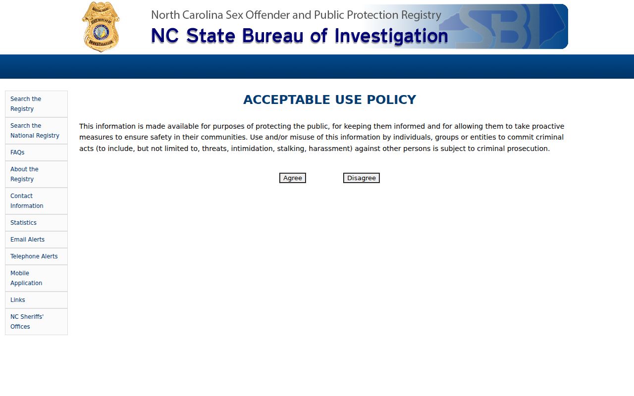 Northampton County sex offender lookup on the North Carolina registry
