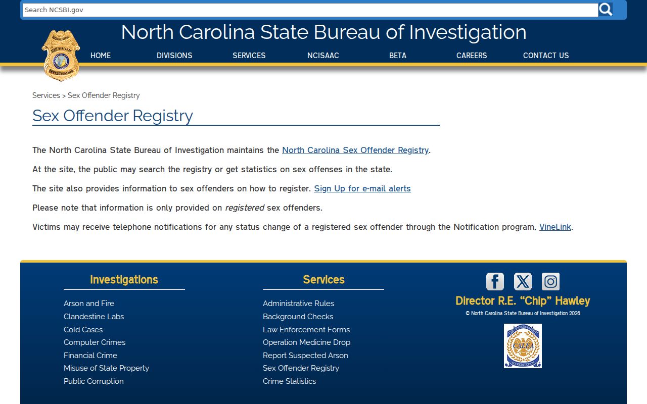 SBI overview of Northampton County sex offender registry data