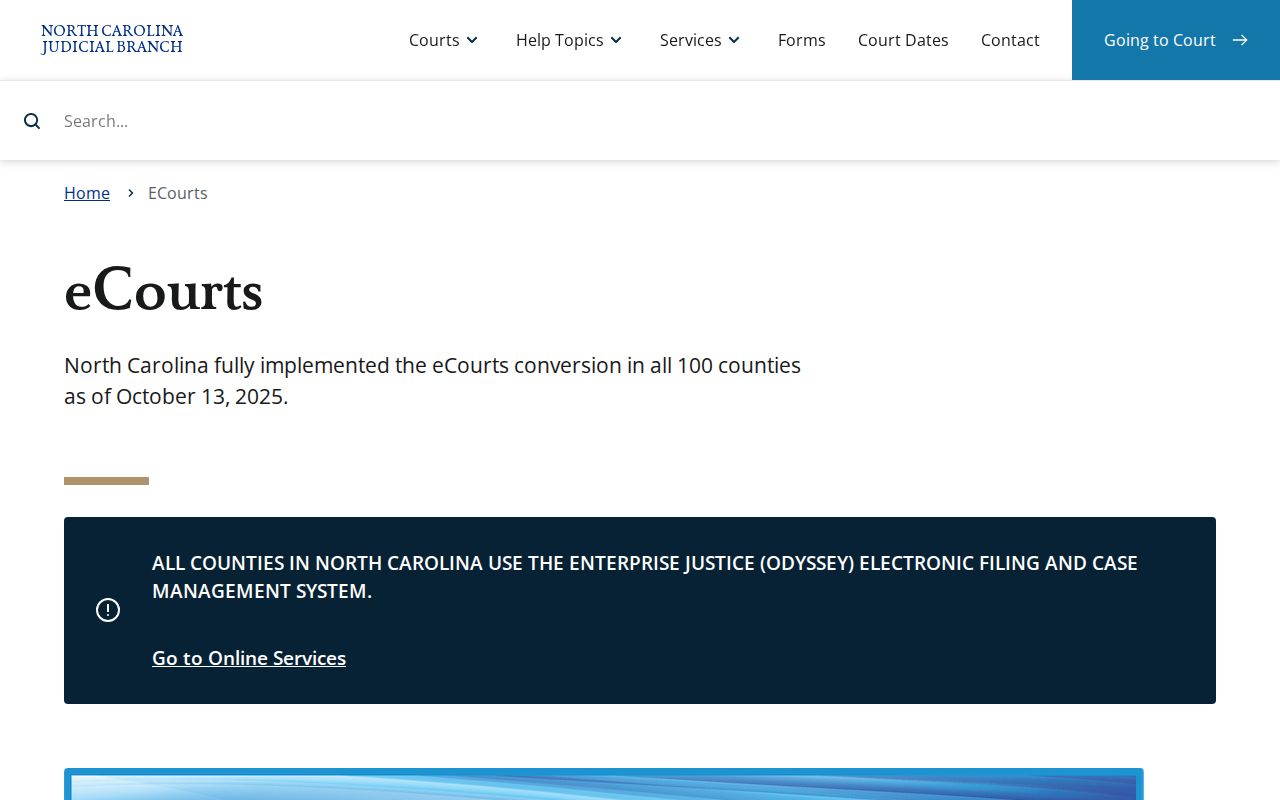 Rich Square criminal records North Carolina eCourts portal